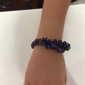 shiny purple bracelet